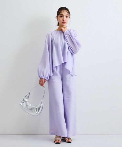 QUEENS COURT / クイーンズコート その他パンツ | 【日本製】シャーリングイージーパンツ≪セットアップ対応/手洗い可能≫ | 詳細17