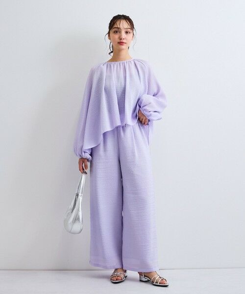 QUEENS COURT / クイーンズコート その他パンツ | 【日本製】シャーリングイージーパンツ≪セットアップ対応/手洗い可能≫ | 詳細18