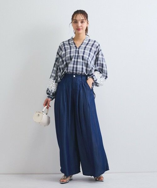 QUEENS COURT / クイーンズコート その他パンツ | バイオタックワイドパンツ≪セットアップ対応/洗濯機で洗える≫ | 詳細2