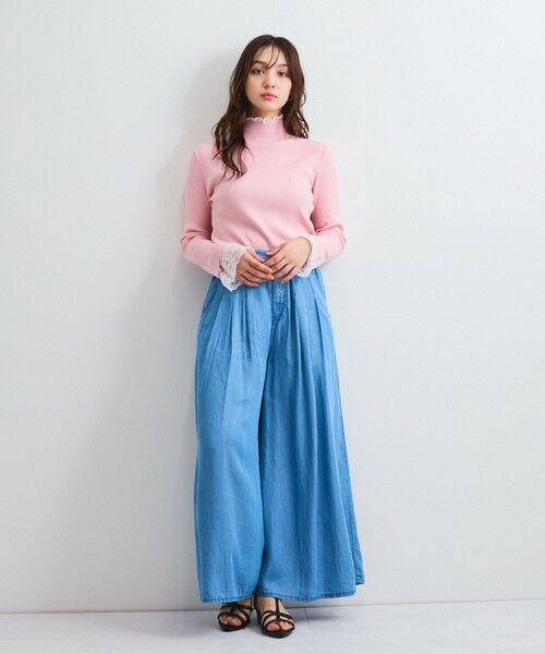 QUEENS COURT / クイーンズコート その他パンツ | バイオタックワイドパンツ≪セットアップ対応/洗濯機で洗える≫ | 詳細16