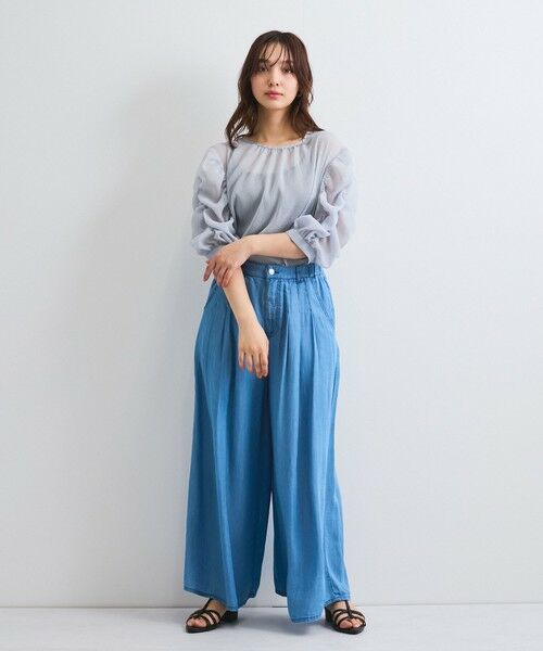 QUEENS COURT / クイーンズコート その他パンツ | バイオタックワイドパンツ≪セットアップ対応/洗濯機で洗える≫ | 詳細17