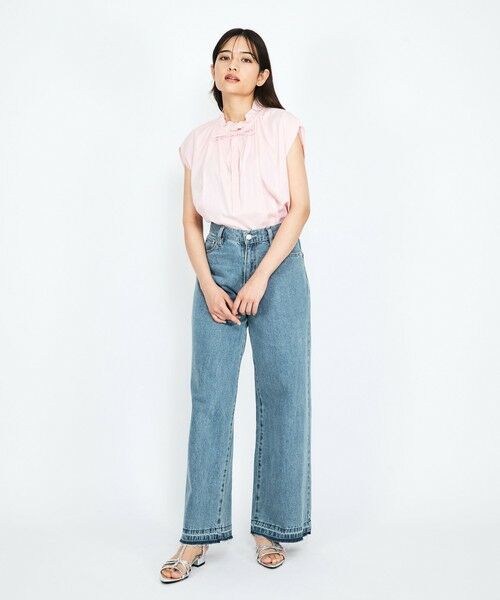 QUEENS COURT / クイーンズコート その他パンツ | 紐ベルト付デニムワイドパンツ≪手洗い可能≫ | 詳細23