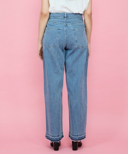 QUEENS COURT / クイーンズコート その他パンツ | 紐ベルト付デニムワイドパンツ≪手洗い可能≫ | 詳細3