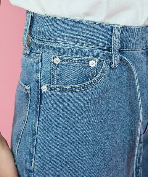 QUEENS COURT / クイーンズコート その他パンツ | 紐ベルト付デニムワイドパンツ≪手洗い可能≫ | 詳細6
