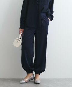 QUEENS COURT / クイーンズコート その他パンツ | サテンイージージョガーパンツ≪洗濯機で洗える≫