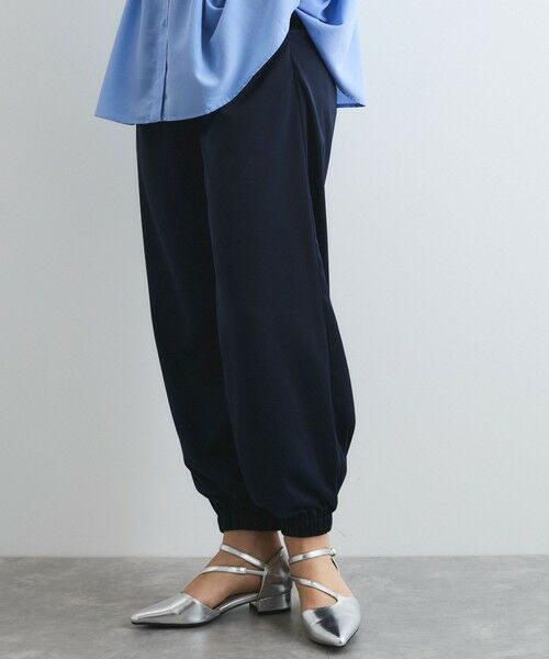 QUEENS COURT / クイーンズコート その他パンツ | サテンイージージョガーパンツ≪洗濯機で洗える≫ | 詳細1