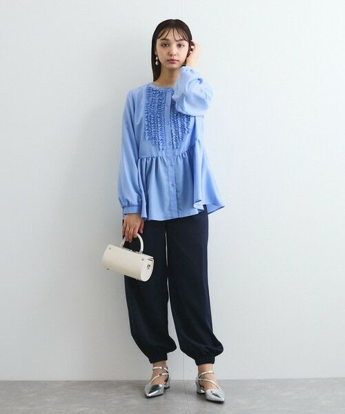 QUEENS COURT / クイーンズコート その他パンツ | サテンイージージョガーパンツ≪洗濯機で洗える≫ | 詳細2