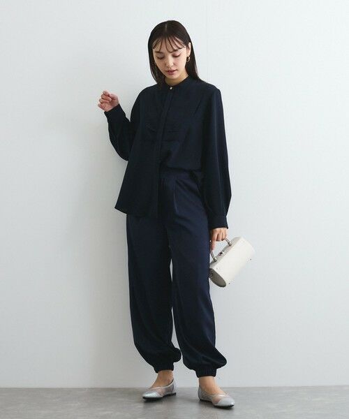 QUEENS COURT / クイーンズコート その他パンツ | サテンイージージョガーパンツ≪洗濯機で洗える≫ | 詳細3