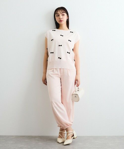 QUEENS COURT / クイーンズコート その他パンツ | サテンイージージョガーパンツ≪洗濯機で洗える≫ | 詳細10