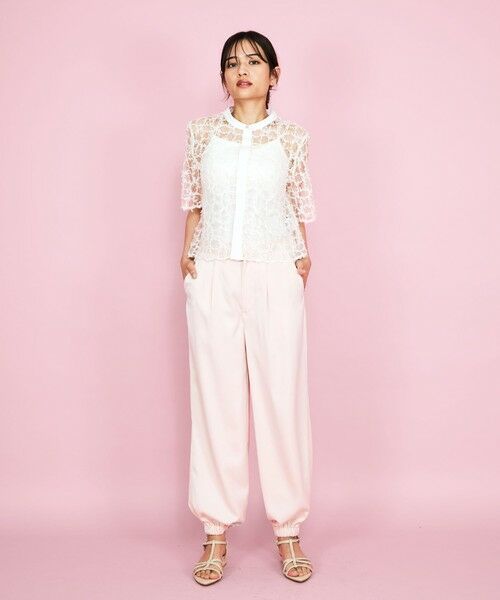 QUEENS COURT / クイーンズコート その他パンツ | サテンイージージョガーパンツ≪洗濯機で洗える≫ | 詳細13