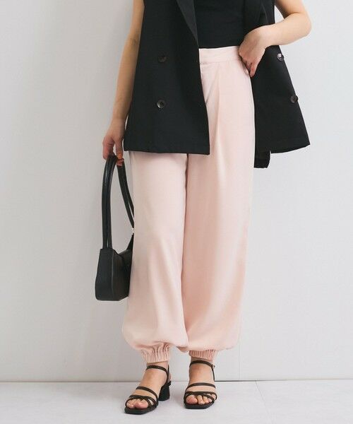 QUEENS COURT / クイーンズコート その他パンツ | サテンイージージョガーパンツ≪洗濯機で洗える≫ | 詳細7