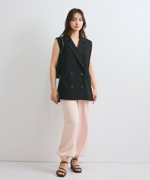 QUEENS COURT / クイーンズコート その他パンツ | サテンイージージョガーパンツ≪洗濯機で洗える≫ | 詳細8