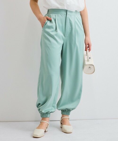 QUEENS COURT / クイーンズコート その他パンツ | サテンイージージョガーパンツ≪洗濯機で洗える≫ | 詳細14