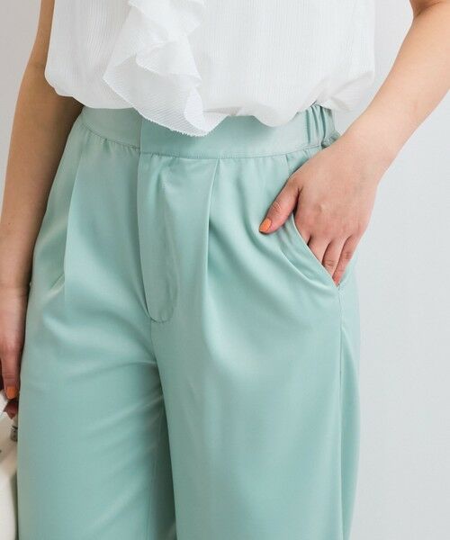 QUEENS COURT / クイーンズコート その他パンツ | サテンイージージョガーパンツ≪洗濯機で洗える≫ | 詳細19