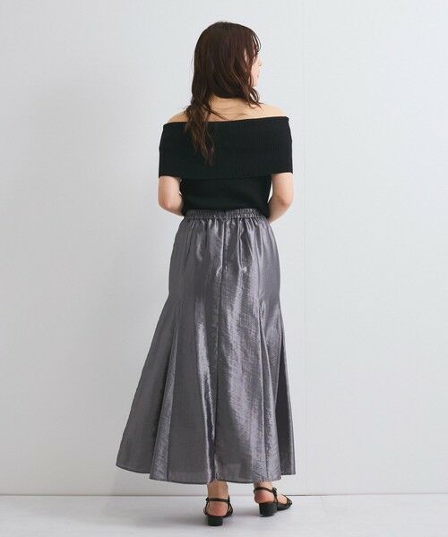 QUEENS COURT / クイーンズコート ミニ・ひざ丈スカート | シャイニートリコットスカート≪手洗い可能≫ | 詳細11