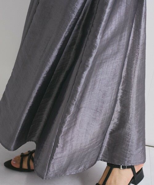 QUEENS COURT / クイーンズコート ミニ・ひざ丈スカート | シャイニートリコットスカート≪手洗い可能≫ | 詳細9