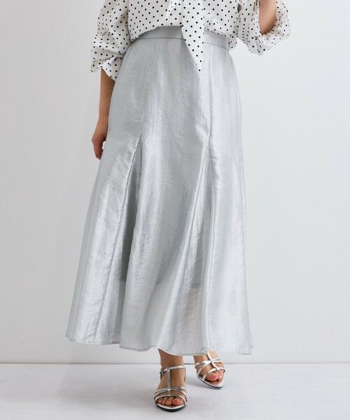 QUEENS COURT / クイーンズコート ミニ・ひざ丈スカート | シャイニートリコットスカート≪手洗い可能≫ | 詳細14