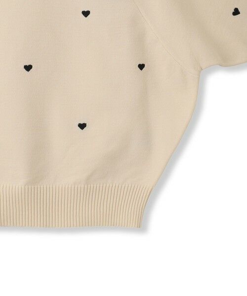 QUEENS COURT / クイーンズコート ニット・セーター | ハート柄ボリュームスリーブニットプルオーバー≪手洗い可能≫ | 詳細10