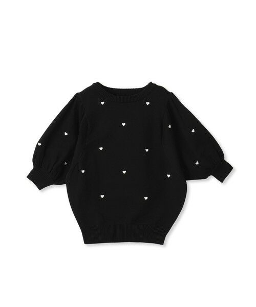 QUEENS COURT / クイーンズコート ニット・セーター | ハート柄ボリュームスリーブニットプルオーバー≪手洗い可能≫ | 詳細17