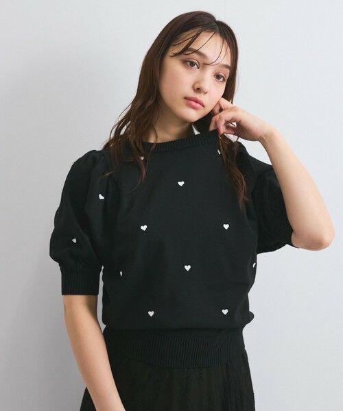 QUEENS COURT / クイーンズコート ニット・セーター | ハート柄ボリュームスリーブニットプルオーバー≪手洗い可能≫ | 詳細19
