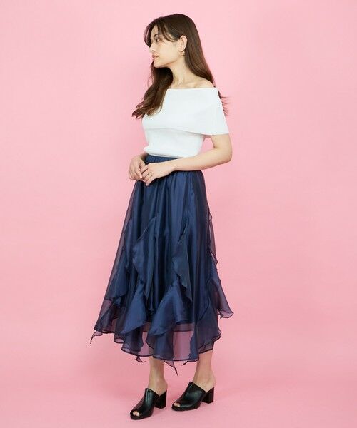 QUEENS COURT / クイーンズコート ニット・セーター | リブニットオフショルプルオーバー≪手洗い可能≫ | 詳細11