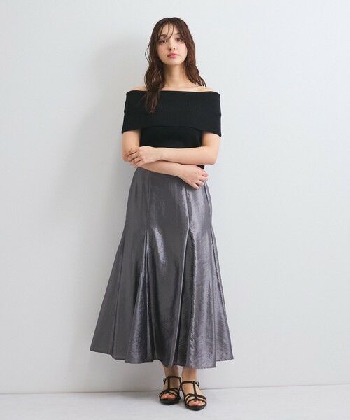 QUEENS COURT / クイーンズコート ニット・セーター | リブニットオフショルプルオーバー≪手洗い可能≫ | 詳細15