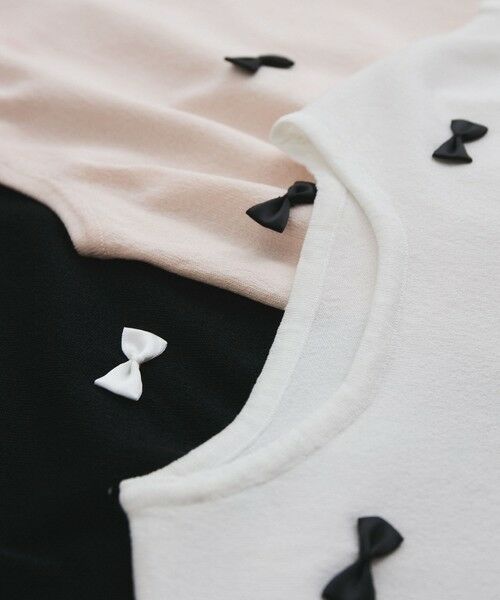 QUEENS COURT / クイーンズコート ニット・セーター | フレンチスリーブリボンニットトップス≪手洗い可能≫ | 詳細7