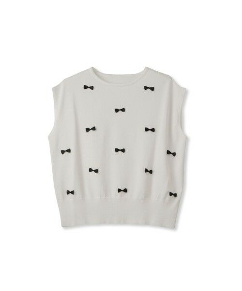 QUEENS COURT / クイーンズコート ニット・セーター | フレンチスリーブリボンニットトップス≪手洗い可能≫ | 詳細9