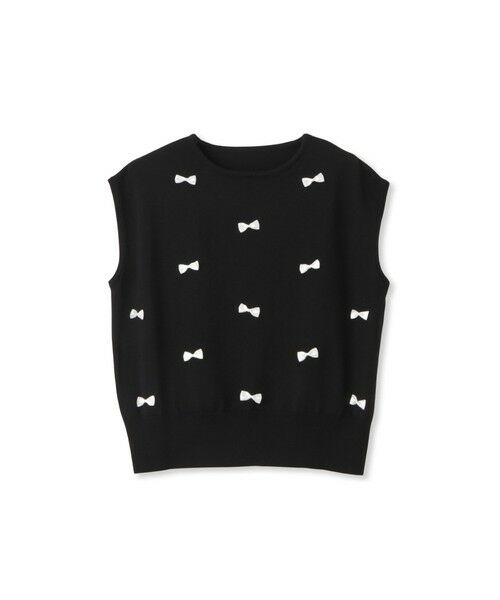 QUEENS COURT / クイーンズコート ニット・セーター | フレンチスリーブリボンニットトップス≪手洗い可能≫ | 詳細15