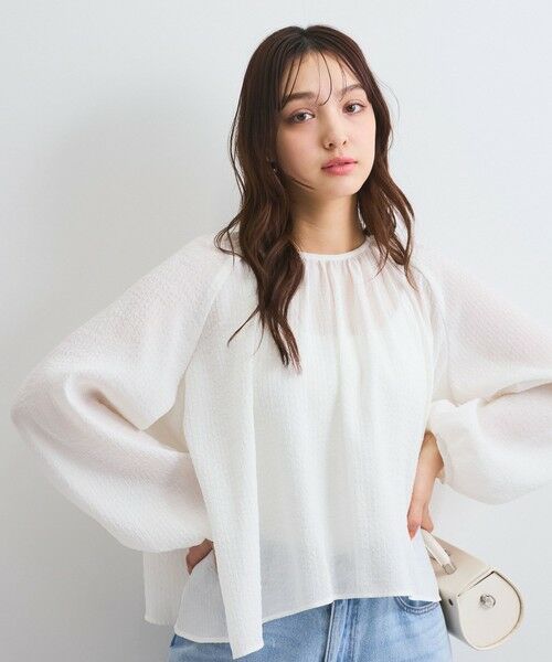 QUEENS COURT / クイーンズコート シャツ・ブラウス | 【日本製】シャーリングブラウス≪セットアップ対応/手洗い可能≫ | 詳細1