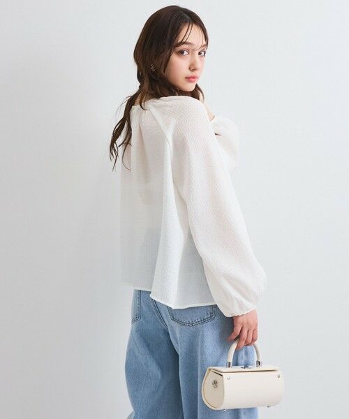 QUEENS COURT / クイーンズコート シャツ・ブラウス | 【日本製】シャーリングブラウス≪セットアップ対応/手洗い可能≫ | 詳細2