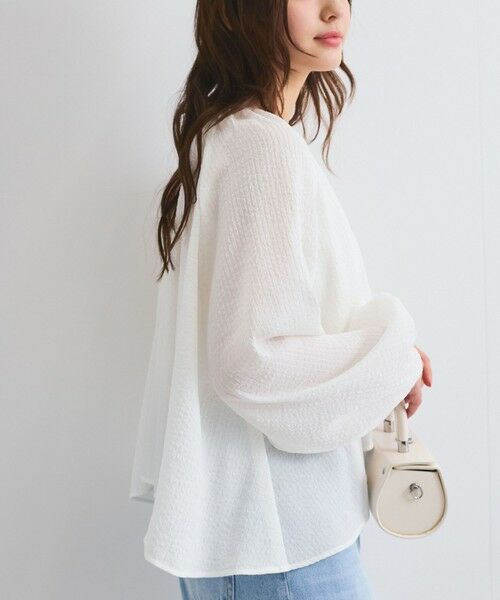 QUEENS COURT / クイーンズコート シャツ・ブラウス | 【日本製】シャーリングブラウス≪セットアップ対応/手洗い可能≫ | 詳細3