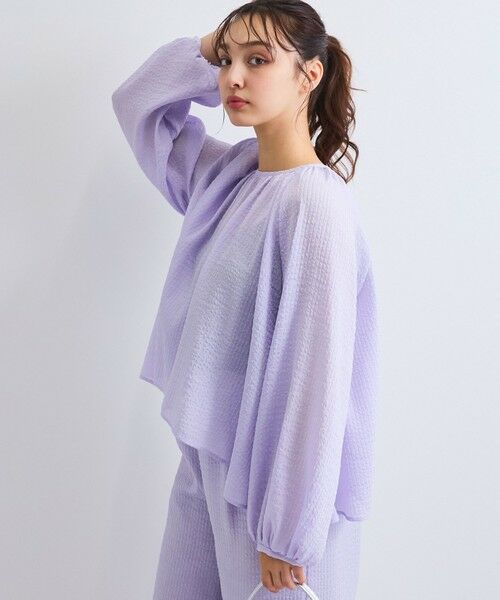 QUEENS COURT / クイーンズコート シャツ・ブラウス | 【日本製】シャーリングブラウス≪セットアップ対応/手洗い可能≫ | 詳細8