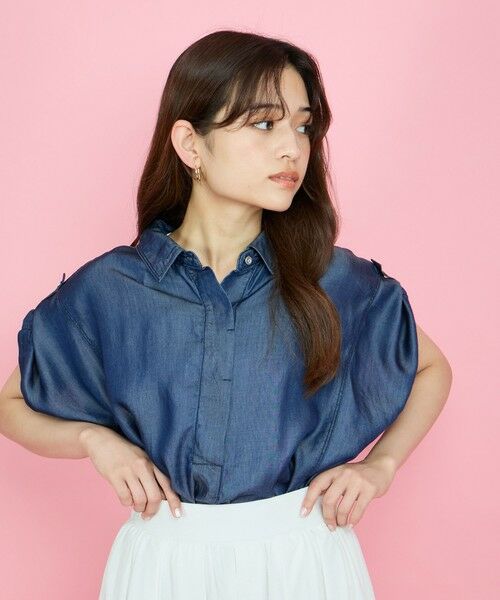 QUEENS COURT / クイーンズコート シャツ・ブラウス | バイオターンバックブラウス≪セットアップ対応/洗濯機で洗える≫ | 詳細1