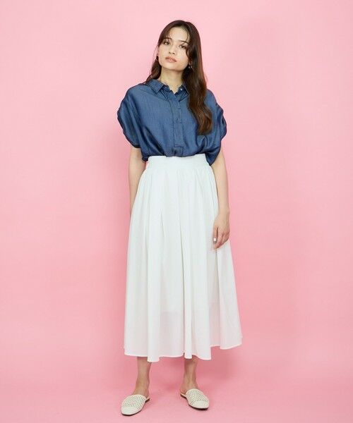 QUEENS COURT / クイーンズコート シャツ・ブラウス | バイオターンバックブラウス≪セットアップ対応/洗濯機で洗える≫ | 詳細2