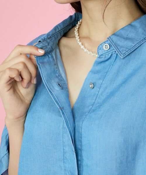 QUEENS COURT / クイーンズコート シャツ・ブラウス | バイオターンバックブラウス≪セットアップ対応/洗濯機で洗える≫ | 詳細12