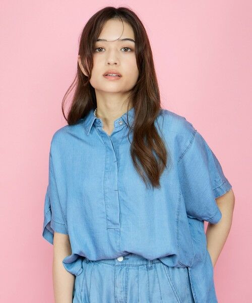 QUEENS COURT / クイーンズコート シャツ・ブラウス | バイオターンバックブラウス≪セットアップ対応/洗濯機で洗える≫ | 詳細8