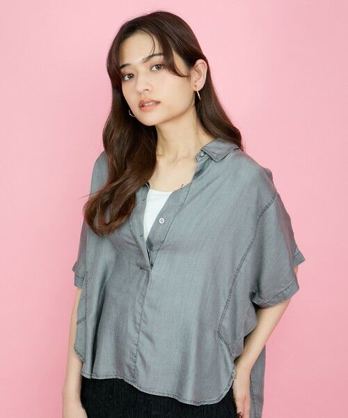 QUEENS COURT / クイーンズコート シャツ・ブラウス | バイオターンバックブラウス≪セットアップ対応/洗濯機で洗える≫ | 詳細20