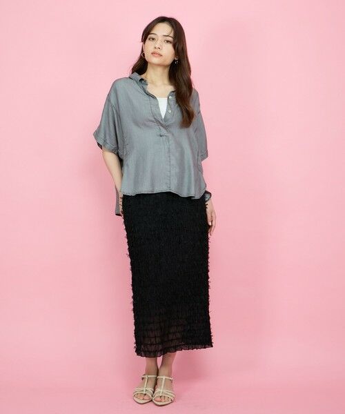 QUEENS COURT / クイーンズコート シャツ・ブラウス | バイオターンバックブラウス≪セットアップ対応/洗濯機で洗える≫ | 詳細21