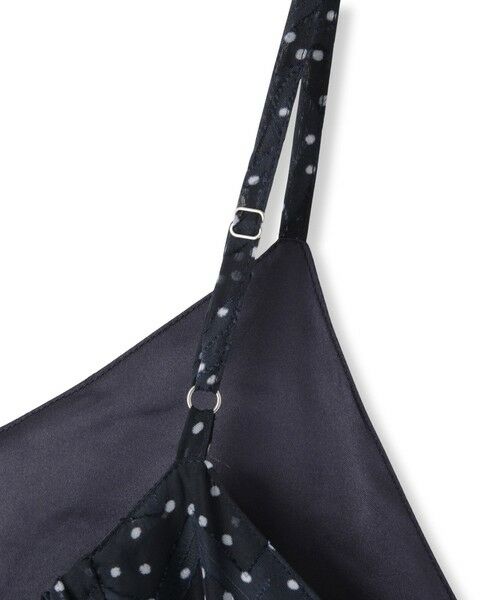 QUEENS COURT / クイーンズコート ロング・マキシ丈ワンピース | シアージャカードドットサロペット≪手洗い可能≫ | 詳細15