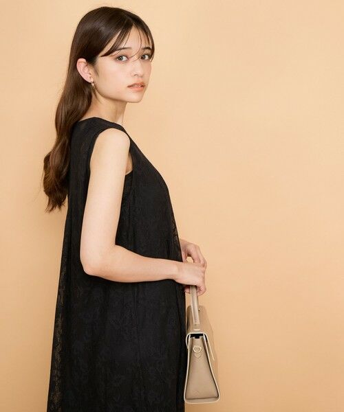 QUEENS COURT / クイーンズコート ロング・マキシ丈ワンピース | ラッセルレースワンピースアンサンブル≪手洗い可能≫ | 詳細6