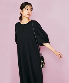 QUEENS COURT / クイーンズコート ロング・マキシ丈ワンピース | ボリュームスリーブカットワンピース≪手洗い可能≫