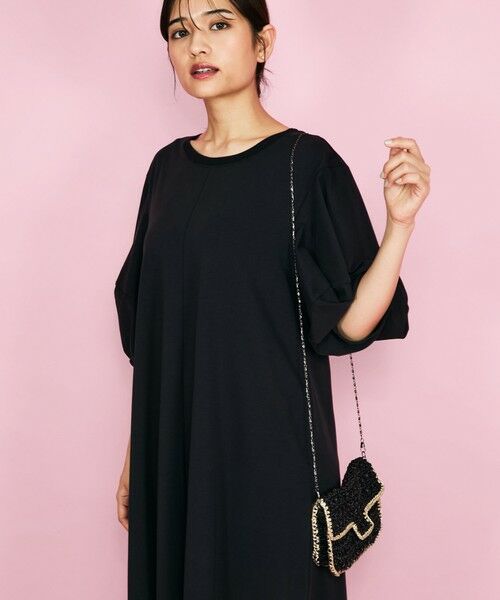 QUEENS COURT / クイーンズコート ロング・マキシ丈ワンピース | ボリュームスリーブカットワンピース≪手洗い可能≫ | 詳細4