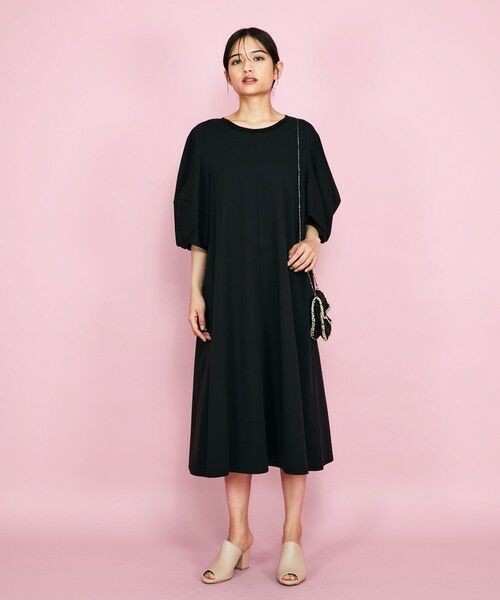 QUEENS COURT / クイーンズコート ロング・マキシ丈ワンピース | ボリュームスリーブカットワンピース≪手洗い可能≫ | 詳細7