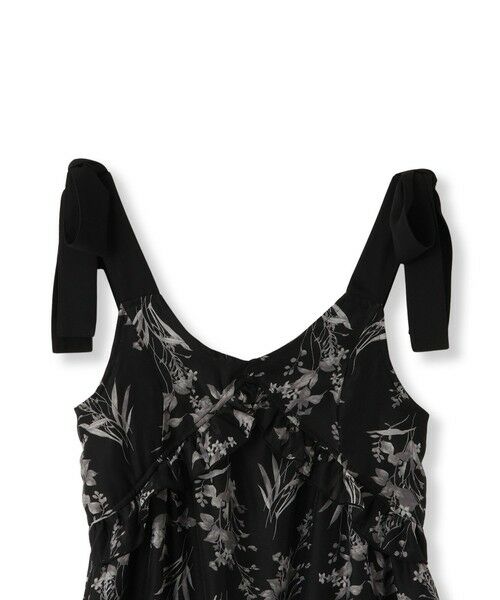 QUEENS COURT / クイーンズコート ロング・マキシ丈ワンピース | フラワー柄リボンショルダーワンピース≪手洗い可能≫ | 詳細14