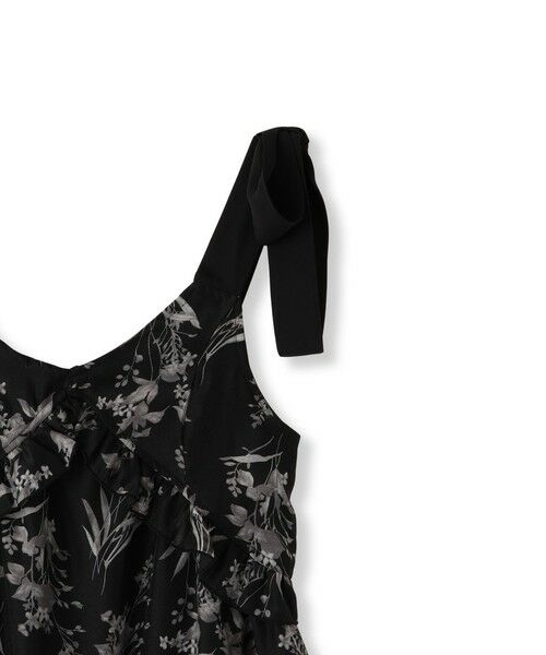 QUEENS COURT / クイーンズコート ロング・マキシ丈ワンピース | フラワー柄リボンショルダーワンピース≪手洗い可能≫ | 詳細15