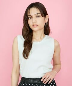 QUEENS COURT / クイーンズコート キャミソール・チューブトップ | ラメテレコインナータンク≪手洗い可能≫