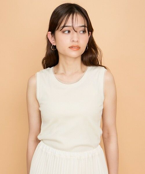 QUEENS COURT / クイーンズコート キャミソール・チューブトップ | ラメテレコインナータンク≪手洗い可能≫ | 詳細11