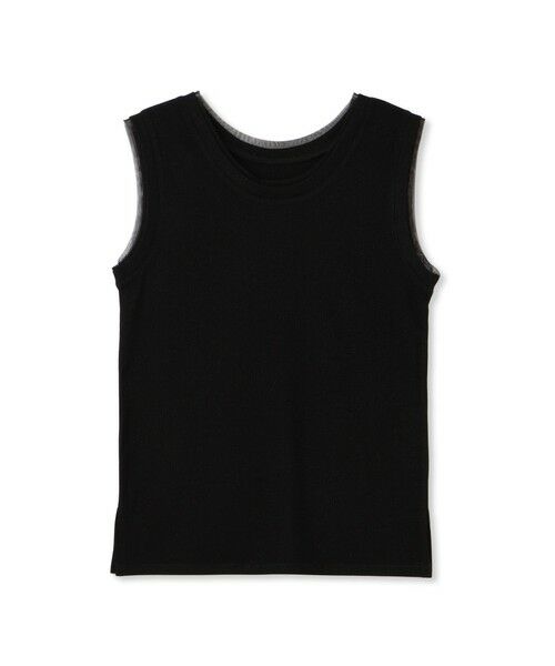 QUEENS COURT/クイーンズコート ラメテレコインナータンク≪手洗い可能≫ ブラック M QUEENS COURT/クイーンズコート ラメテレコインナータンク≪手洗い可能≫ ブラック M