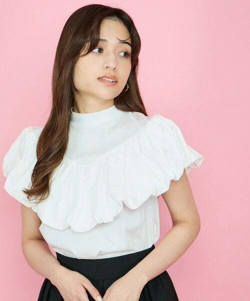 QUEENS COURT / クイーンズコート カットソー | シルケットカットフリルトップス≪手洗い可能≫ | 詳細2